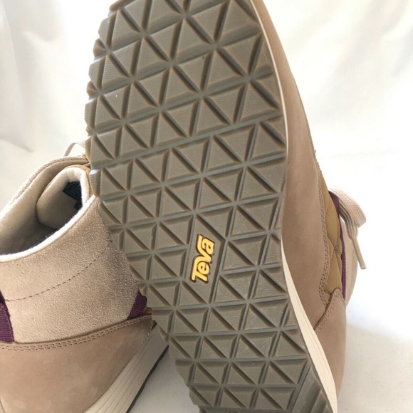 NEW Teva Ember Commute Waterproof Sneaker Boots LACE UP BOOTIES BROWN NIB - Picture 7 of 8